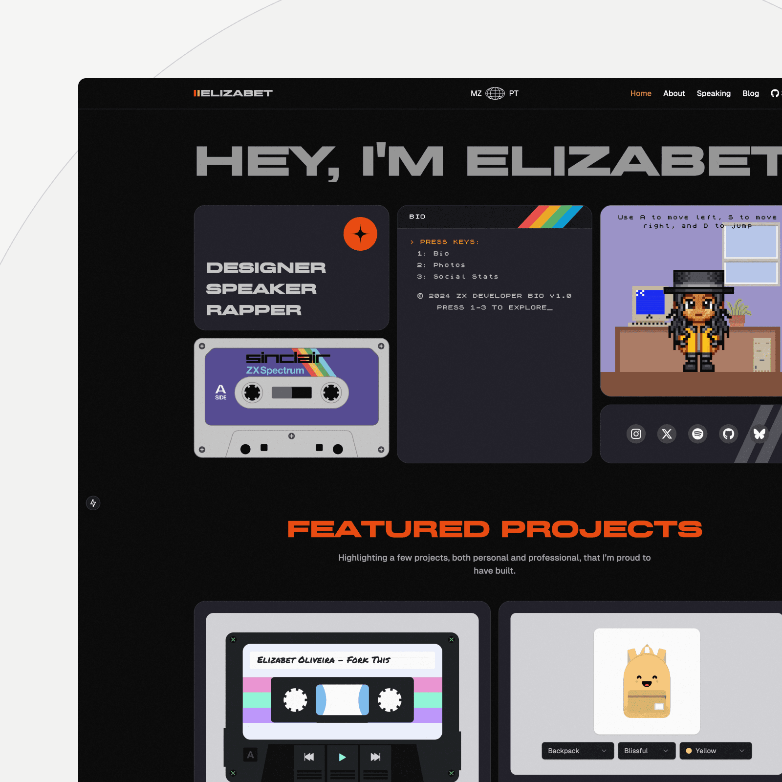 How I Built My ZX Spectrum-Inspired Website